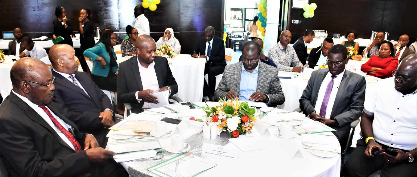 Hon. Simon Chelugui EGH, Fmr. Cabinet Secretary, Ministry of Co-operatives Micro, Small and Medium Enterprises Development (MSMEs) and other dignitaries at our Corporate Strategic Plan Launch and our change of Identity.  
